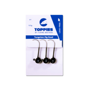 Toppies Ball Jig Head / Tungsten / Black #4