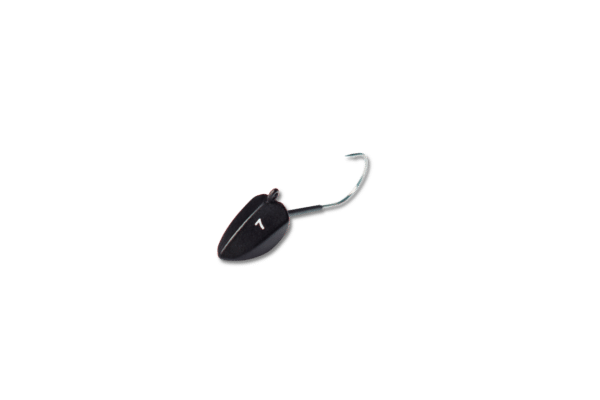 Dart Jig Head / Tungsten / Black Matt 1/0 - Afbeelding 5