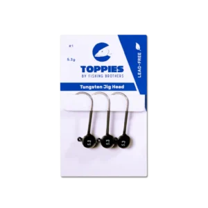 Toppies Ball Jig Head / Tungsten / Black / 0.9g